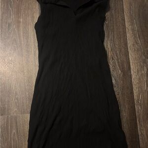 SHEIN Black Asymmetrical Dress